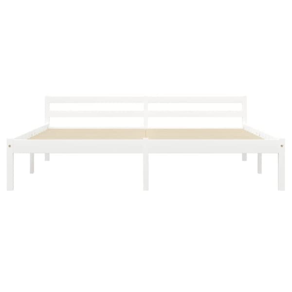 vidaXL Seng/Sengeramme hvit heltre furu 180x200 cm change1