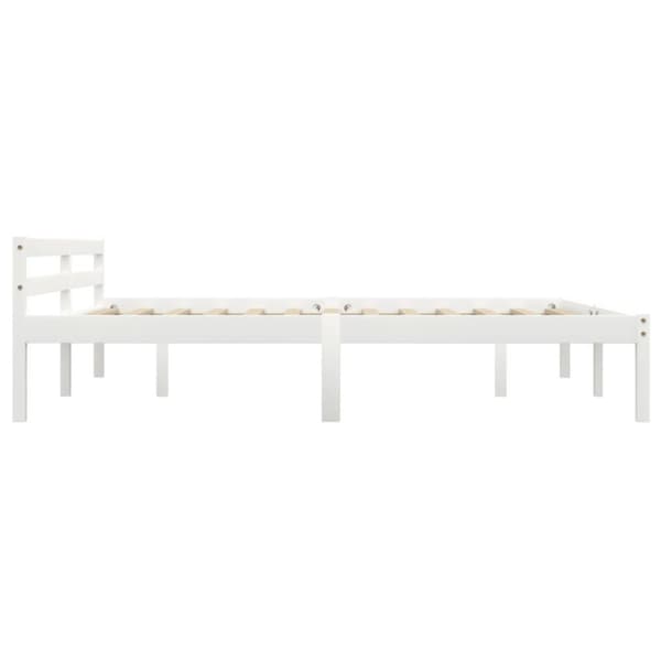 vidaXL Seng/Sengeramme hvit heltre furu 180x200 cm change1