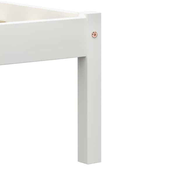 vidaXL Seng/Sengeramme hvit heltre furu 180x200 cm change1