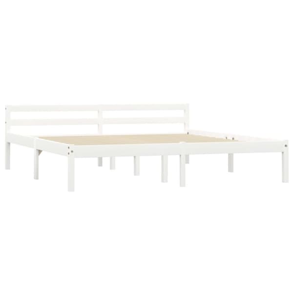 vidaXL Seng/Sengeramme hvit heltre furu 180x200 cm change1
