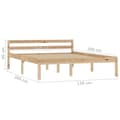 Miniatyrbilde 7 av 7: vidaXL Seng/Sengeramme heltre furu 120x200 cm change1