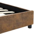 Miniatyrbillede 7 af 9: vidaXL sengestel 180 x 200 cm imiteret ruskind brun change1