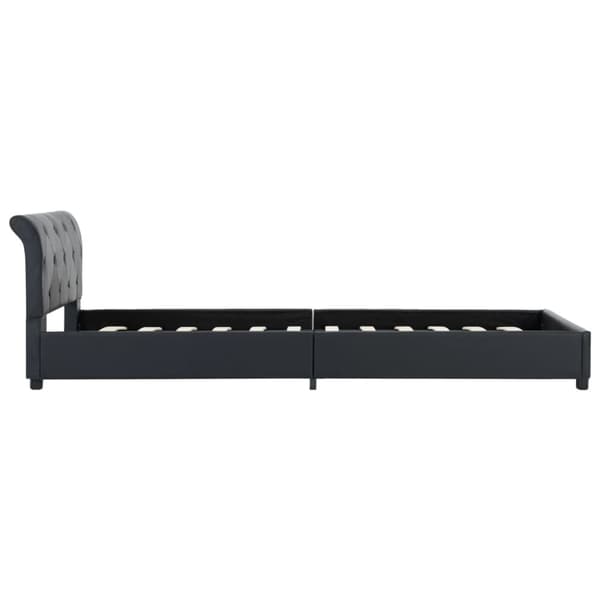 vidaXL sengestel 100 x 200 cm sort kunstlæder change1