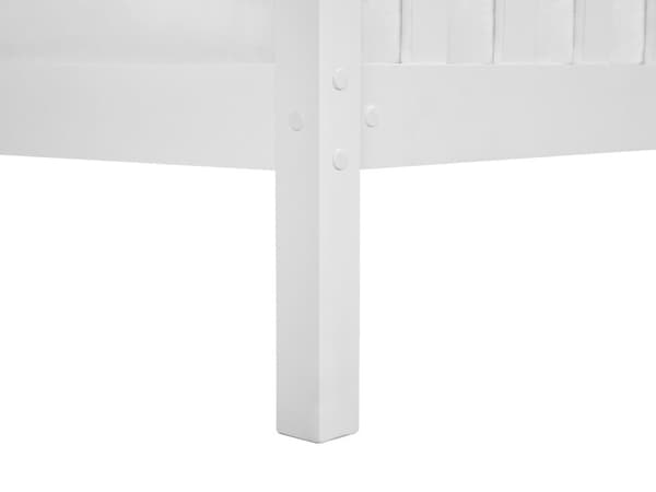 Parisänky valkoinen mänty puu 140 x 200 cm sälepohja minimalistinen skandinaavinen tyyli