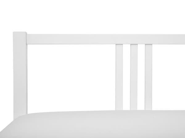 Parisänky valkoinen mänty 160 x 200 cm sälepohja minimalistinen skandinaavinen tyyli