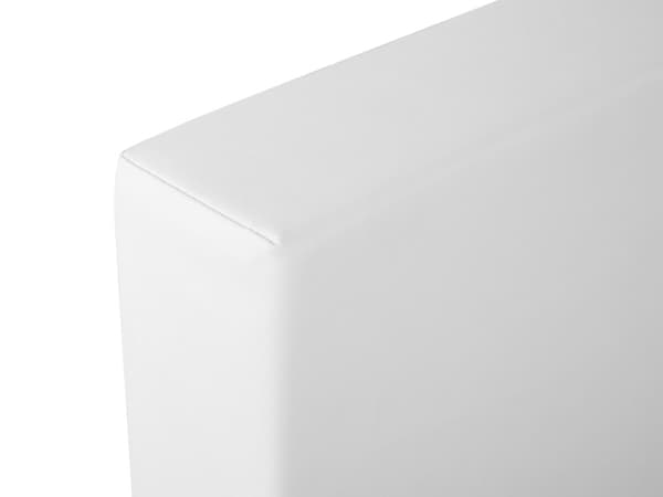 Plattformssäng med Sängbord LED-belysning Konstläder Träfanér Brun 180 x 200 cm King Size Låg Profil Japandi Sovrum