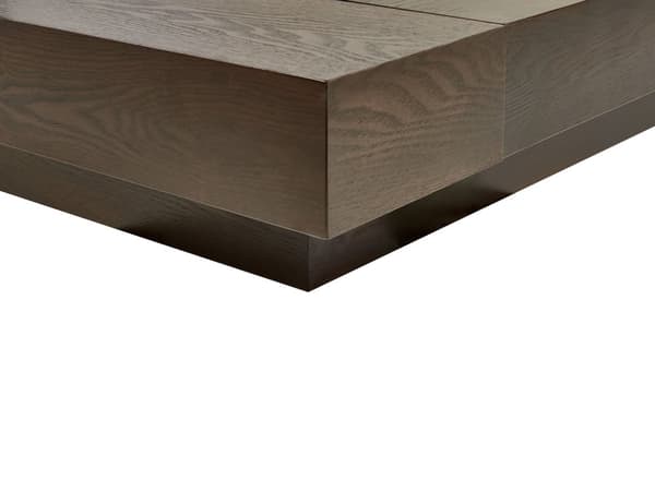 Vesisänky tumma MDF-levy 160 x 200 cm tarvikkeilla yöpöydät valkoinen keinonahka sängynpääty matala moderni tyyli
