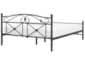 Pikkukuva 5 / 8: Parisänky musta metalli 140 x 200 cm sälepohja minimalistinen perinteinen tyyli