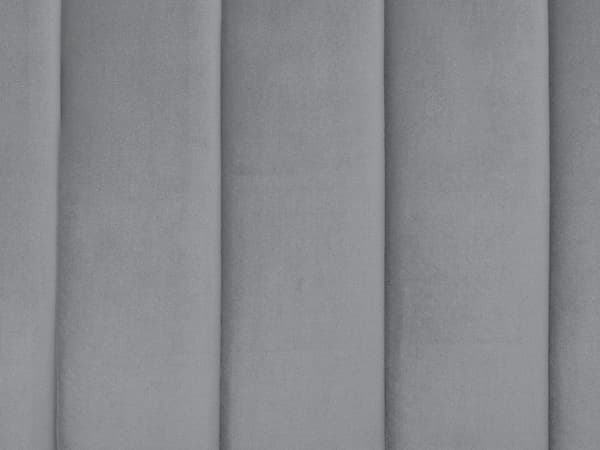 Parisänky harmaa sametti verhoiltu metallijalat 180 x 200 cm sälepohja tikattu pääty moderni tyyli