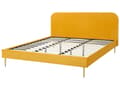 Pikkukuva 6 / 10: Sänky keltainen sametti verhoilu 180 x 200 sälepohja glamour retro tyyli