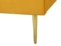Pikkukuva 8 / 10: Sänky keltainen sametti verhoilu 180 x 200 sälepohja glamour retro tyyli
