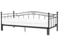 Pikkukuva 5 / 11: Sohvasänky musta metalli 80/160 x 200 cm levitettävä sälepohja moderni tyyli