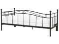 Pikkukuva 8 / 11: Sohvasänky musta metalli 80/160 x 200 cm levitettävä sälepohja moderni tyyli