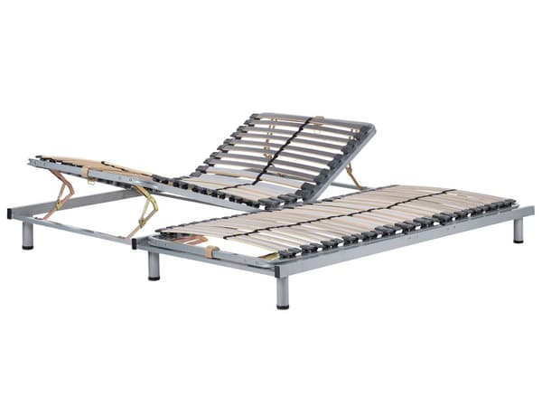 Sälepohja 2 kpl 90 x 200 cm manuaalisesti säädettävä 2 x 26 säle koivu teräsrunko