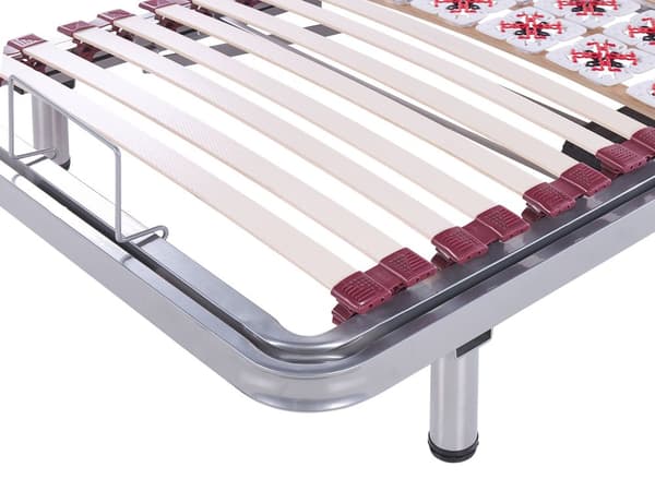 Sälepohja 200 x 90 x 25 cm jalallinen sähkösäädettävä 2 kpl teräs koivupuu 2 x 26 sälettä