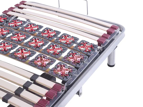 Sälepohja 200 x 90 x 25 cm jalallinen sähkösäädettävä 2 kpl teräs koivupuu 2 x 26 sälettä