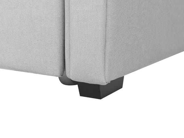 Dagbädd Ljusgrå 80 x 200 cm Enkelsäng Dekorativa Knappar