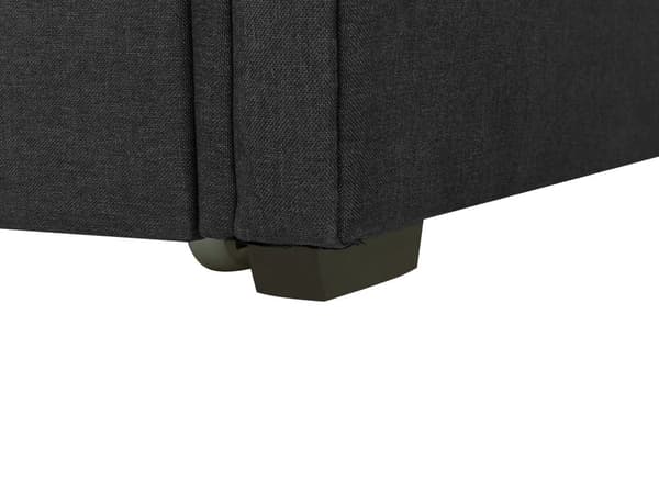 Dagbädd Mörkgrå 80 x 200 cm Enkelsäng Dekorativa Knappar