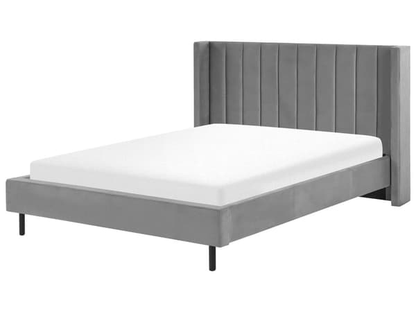 Velourbetræk 160 x 200 cm dobbeltseng med opbevaring løfteseng med opbevaringsboks