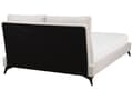 Miniatyrbillede 5 af 10: Seng med stel, beige betrukket med chenille stof 180 x 200 cm med sengegavl