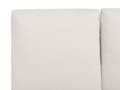 Miniatyrbillede 8 af 10: Seng med stel, beige betrukket med chenille stof 180 x 200 cm med sengegavl
