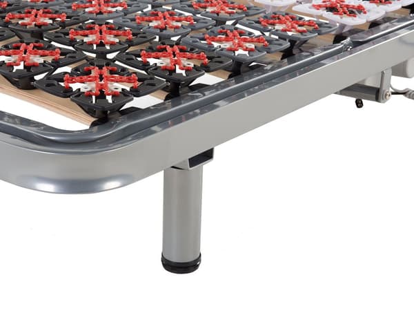 Set av 2 180 x 200 cm Sängramar med Spjälar Elektriskt Justerbar Trä Stål