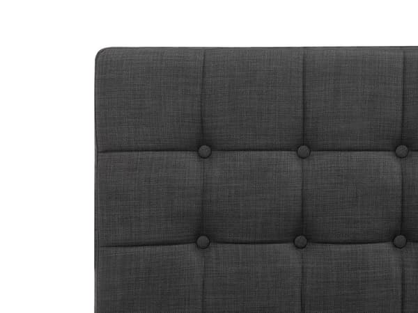 Dubbelsäng Elektrisk Mörkgrå 160 x 200 cm Fjärrkontroll Ställbar Linnetyg