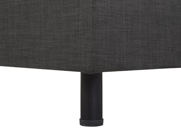 Dubbelsäng Elektrisk Mörkgrå 160 x 200 cm Fjärrkontroll Ställbar Linnetyg