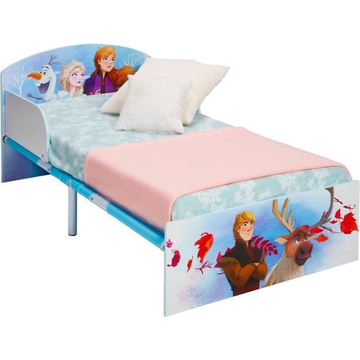 DISNEY FROZEN Lasten sänky jäädytetty - sopii 140 x 70 cm patjoille - sininen