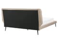 Pikkukuva 6 / 10: Sänky beige keinonahka verhoilu 160 x 200 cm napitettu sängynpääty moderni tyyli