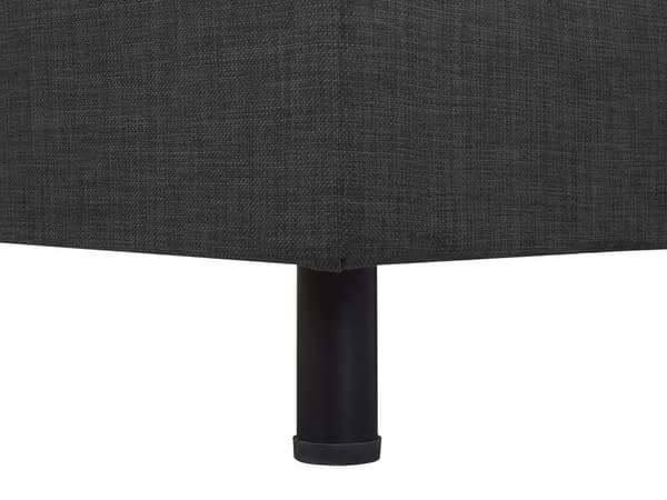 Elevationsseng Mørkegrå Polyester 80 x 200 cm Elektrisk Enkeltmandsseng Justerbar Seng med Fjernbetjening Sengeramme med Gavl