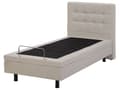 Miniatyrbillede 5 af 11: Elevationsseng Beige Polstret 80 x 200 cm Bedste Enkelt Børneseng med Madras Elevation Elektrisk Justerbar Quiltet Sengegavl Soveværelse