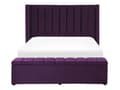 Miniatyrbillede 6 af 11: Velour Seng Violet med Ramme 140 x 200 cm høj Sengegavl med Kommode