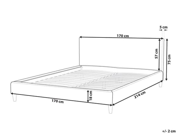 Sengerammebetræk Hvid Velour til Seng 160 x 200 cm Aftagelig Vaskbar
