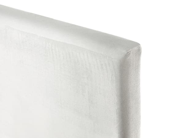 Sengerammebetræk Hvid Velour til Seng 160 x 200 cm Aftagelig Vaskbar