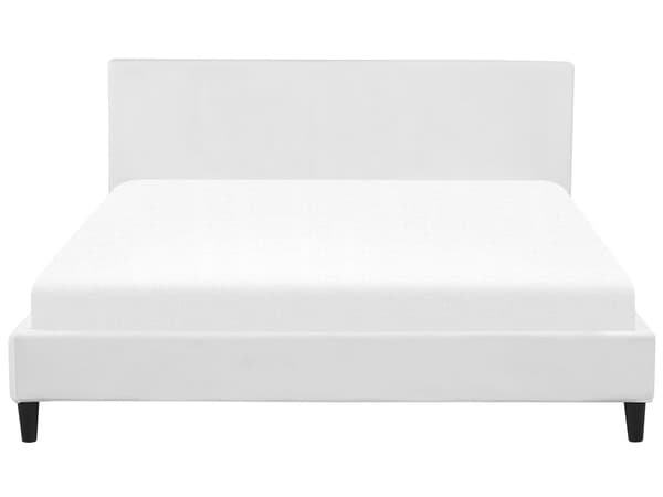 Sengerammebetræk Hvid Velour til Seng 180 x 200 cm Aftagelig Vaskbar