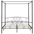 Miniatyrbillede 3 af 5: vidaXL sengestel til himmelseng 180 x 200 cm metal sort change1