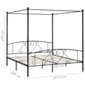 Miniatyrbillede 5 af 5: vidaXL sengestel til himmelseng 180 x 200 cm metal sort change1