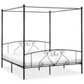 Miniatyrbillede 1 af 5: vidaXL sengestel til himmelseng 180 x 200 cm metal sort change1