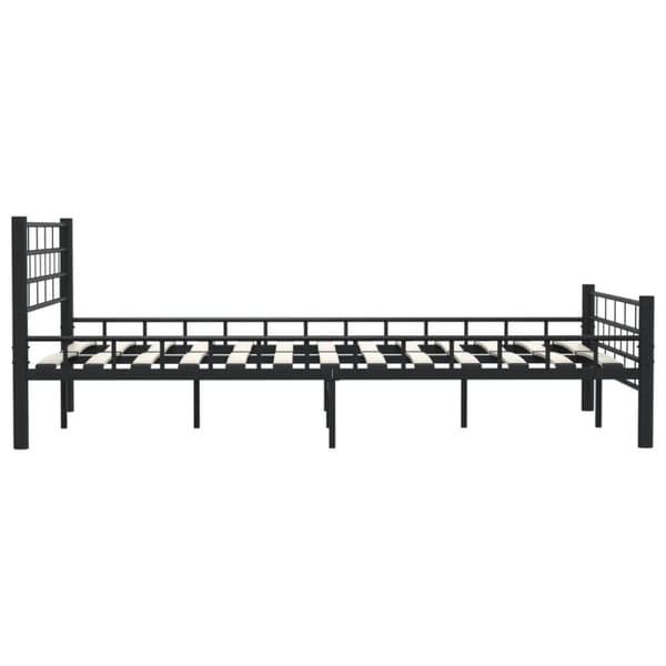 vidaXL sengestel 120 x 200 cm stål sort change1