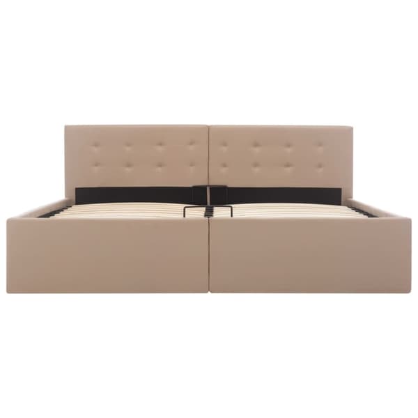 vidaXL sengeramme uden madras med hydraulisk opbevaring 160x200cm