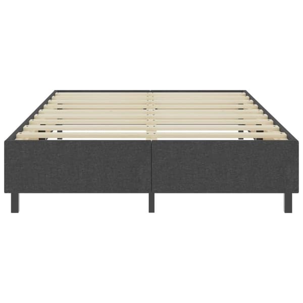 vidaXL seng med boxmadras 160x200 cm stof mørkegrå
