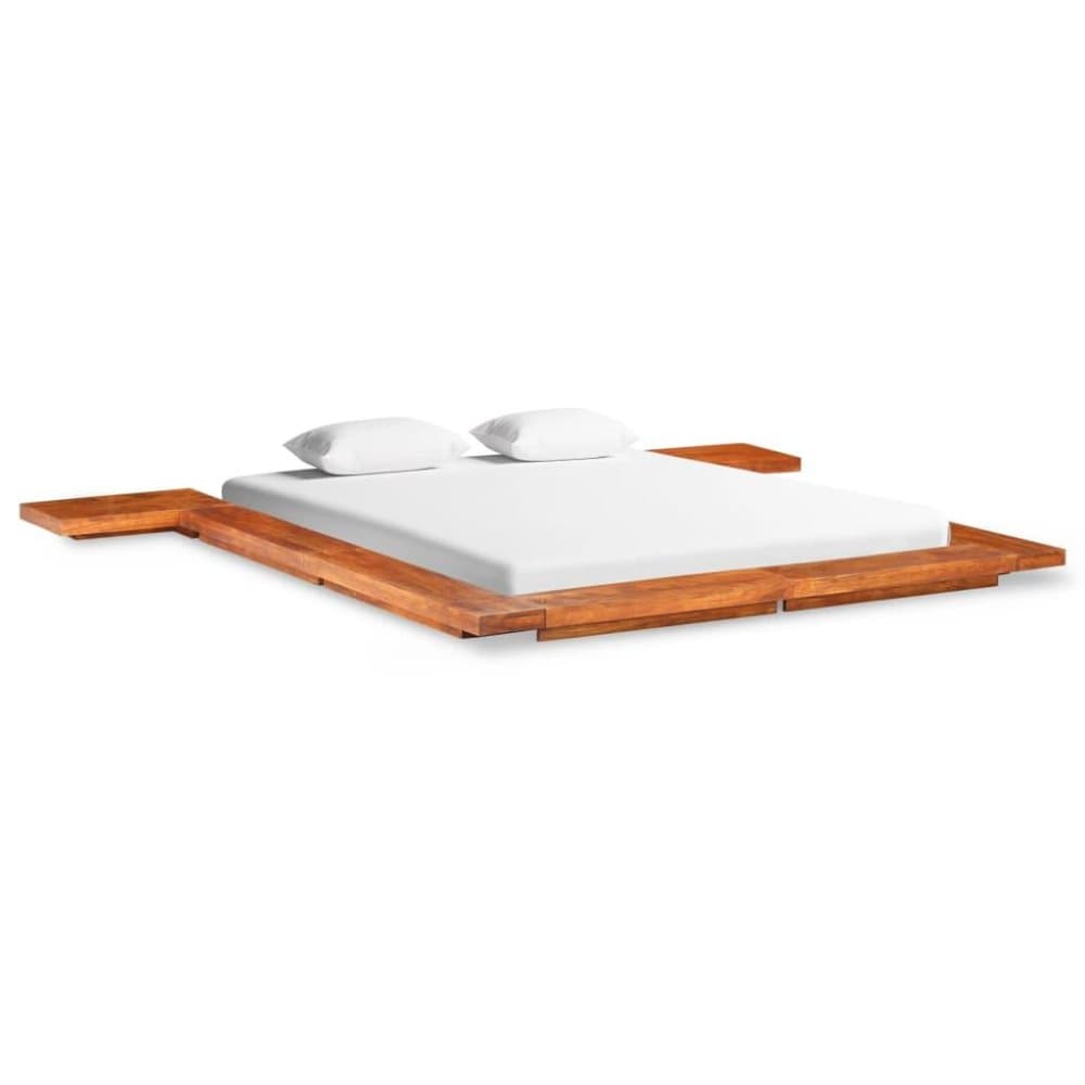 vidaXL Japansk sengeramme heltre akasie 160x200 cm