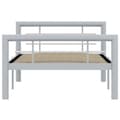 Miniatyrbillede 3 af 6: vidaXL sengestel 90x200 cm metal grå og hvid change1