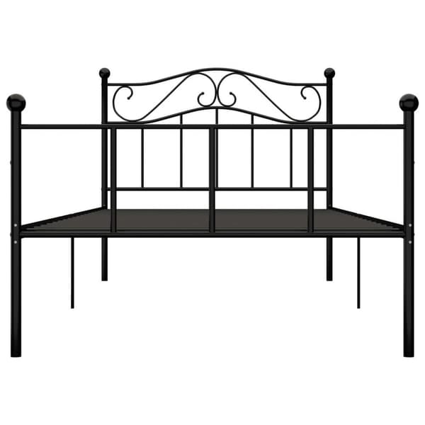 vidaXL Seng/Sengeramme svart metall 100x200 cm change1