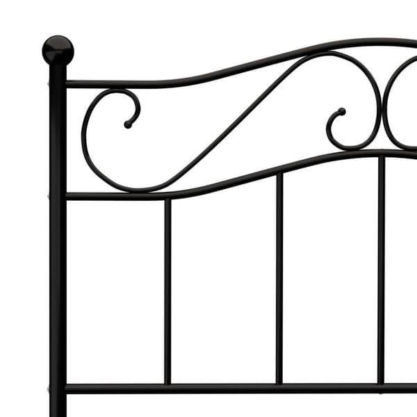 vidaXL Seng/Sengeramme svart metall 100x200 cm change1