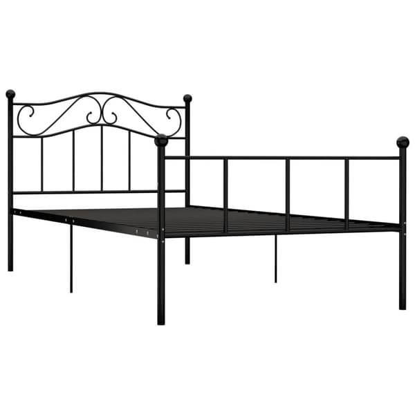 vidaXL Seng/Sengeramme svart metall 100x200 cm change1