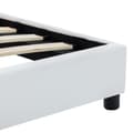 Miniatyrbillede 5 af 7: vidaXL sengestel 100x200 cm kunstlæder hvid change1
