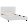 Miniatyrbillede 2 af 7: vidaXL sengestel 100x200 cm kunstlæder hvid change1