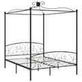 Miniatyrbilde 2 av 6: vidaXL Himmelsengeramme svart metall 160x200 cm change1